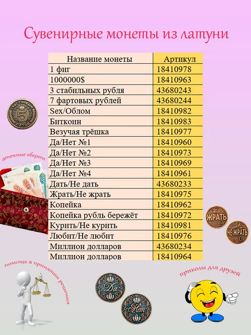 ОптимаБизнес Монета талисман именная сувенир оберег латунь Сергей Сережа, вариант, фото 8