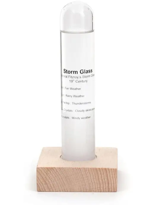 Kikkerland Предсказатель погоды "Storm Glass", белый, фото 3