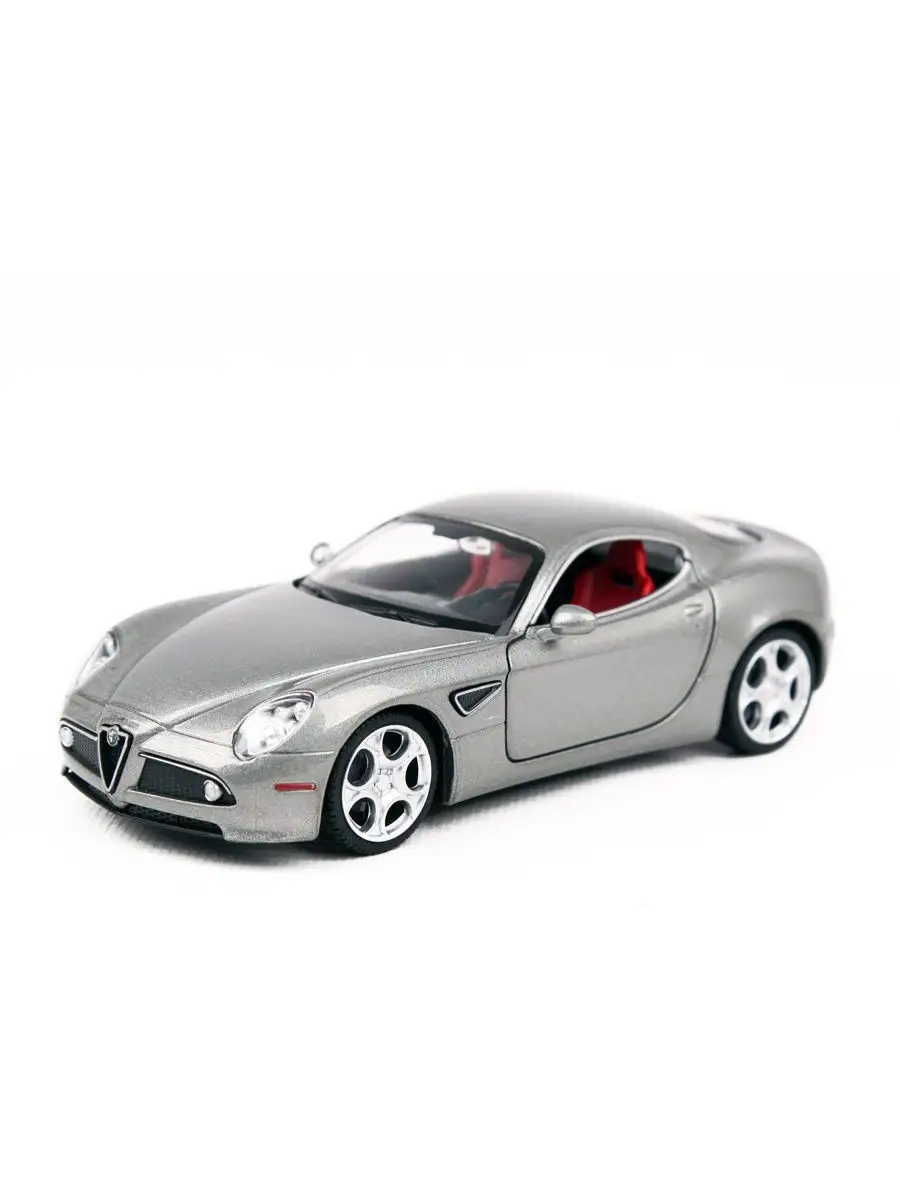 Машина Alfa Romeo 8C Competizione 14см, металл, открываются двери, инерция  BESTLIKE 12452823 купить в интернет-магазине Wildberries