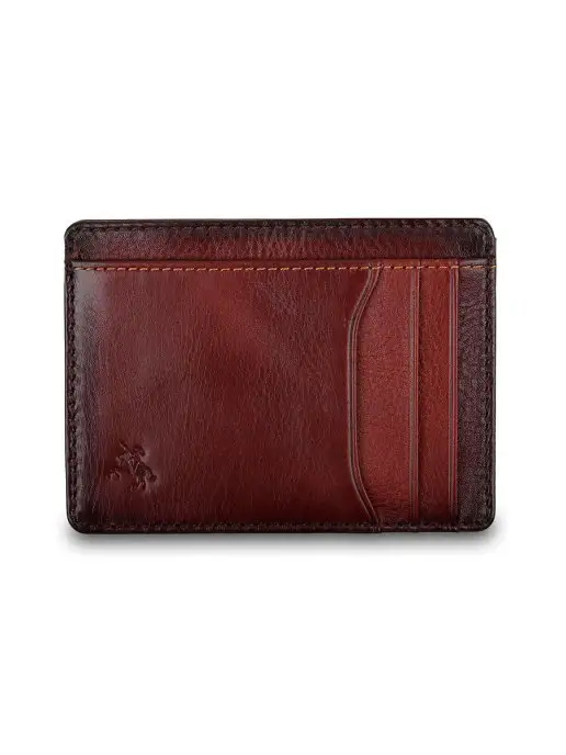 Visconti Real Leather Картхолдер из натуральной кожи AT67, оранжевый, фото 2