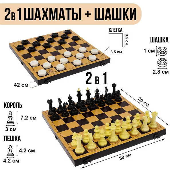 Настольная игра 2 в 1 «Семейная»