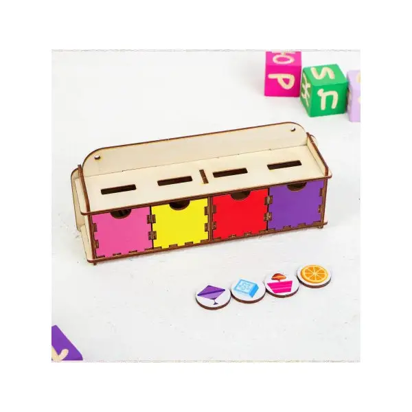 Сортер деревянный монтессори сундук