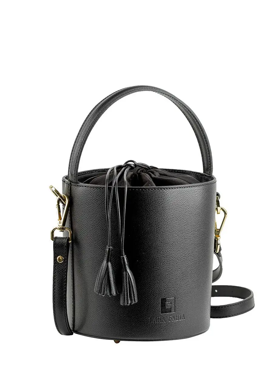 Кожаная сумка ведро, итальянская кожаная сумка, стильная сумка.
