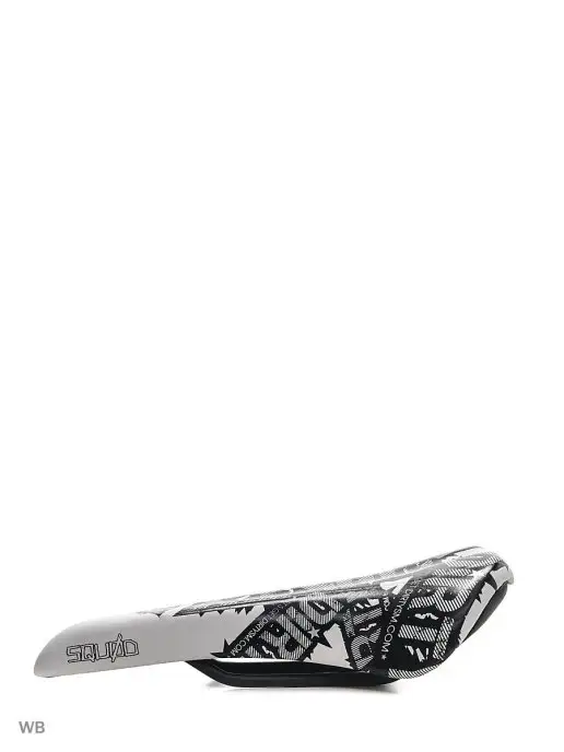 Selle San Marco Седло Squod Allover Hollow Cr-Mo White Black Synt + Synt, черный, фото 2
