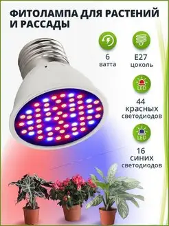 Фитолампа для растений Лампа для рассады R-LED 12558430 купить за 358 ₽ в интернет-магазине Wildberries