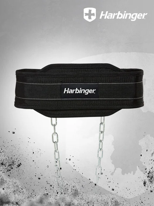 HARBINGER Пояс для отягощений POLYPRO Gunmetal, черный, фото 2