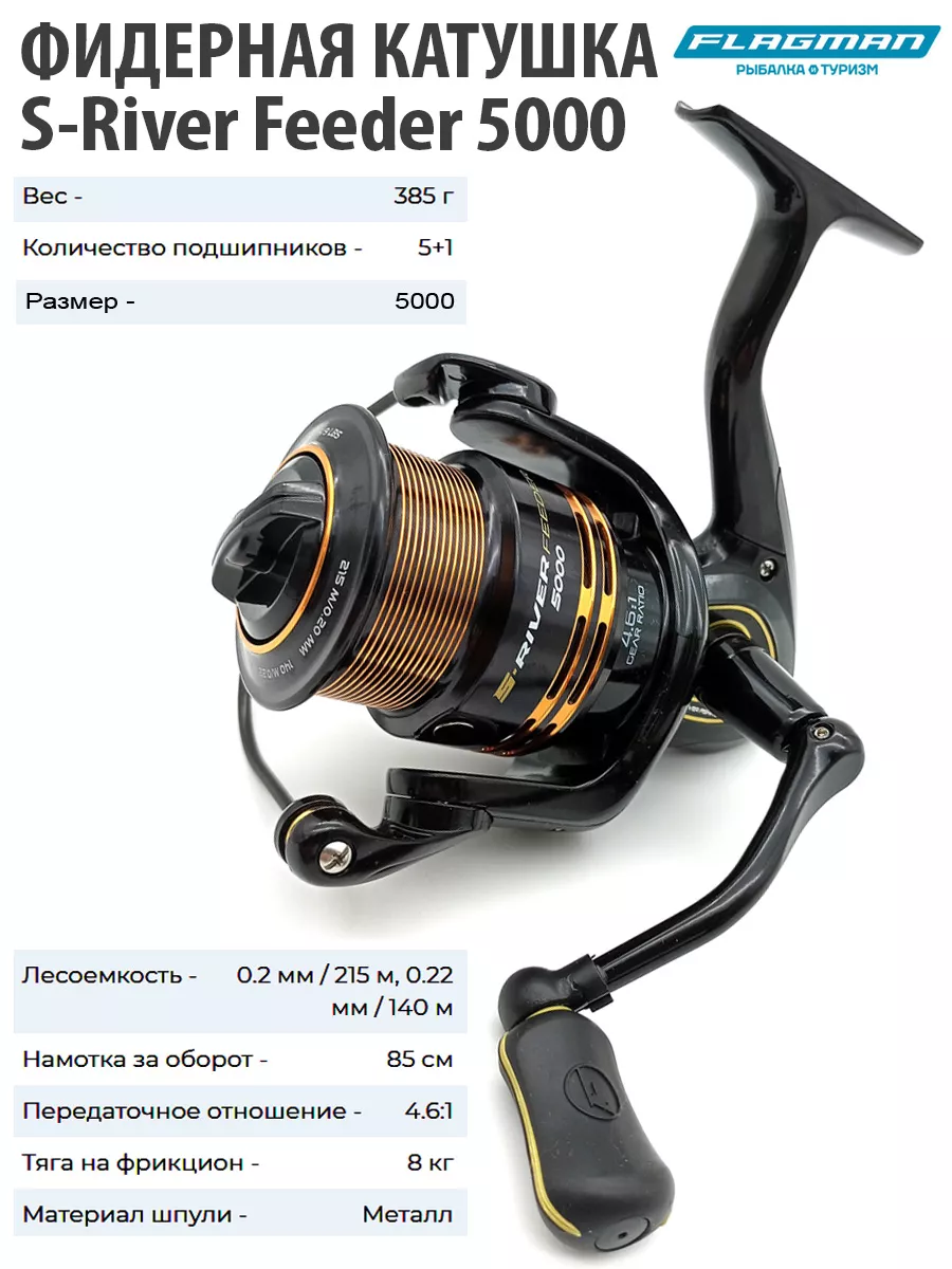 Flagman катушка фидерная s river feeder 5000