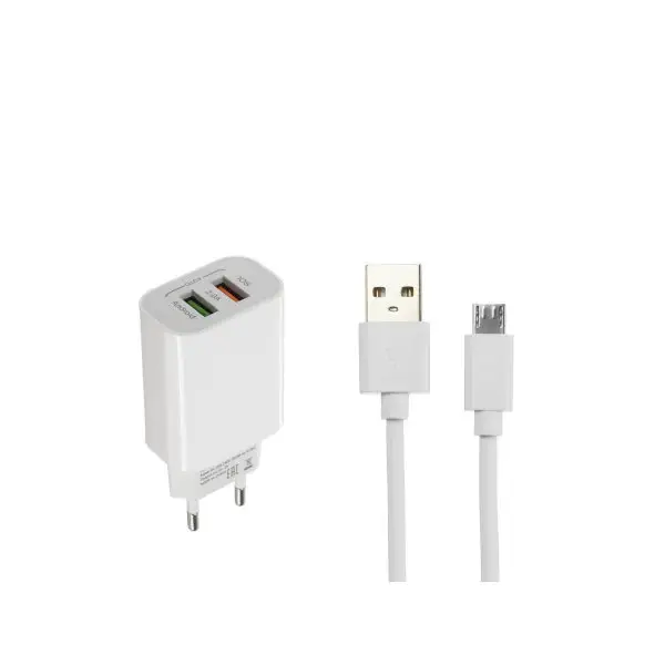 Сетевое зарядное устройство 2 USB, 2 A