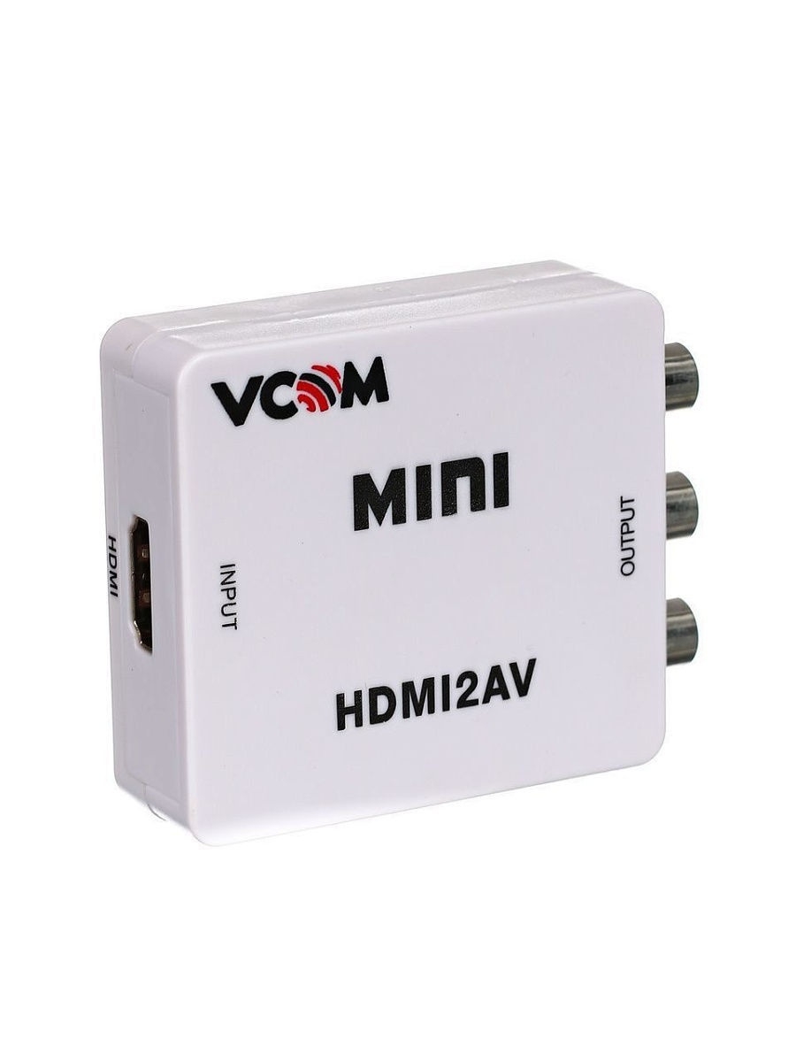 AV переходник HDMI RCA тюльпаны для тв с кабелем питания USB Vcom 12628775  купить за 1 073 ₽ в интернет-магазине Wildberries