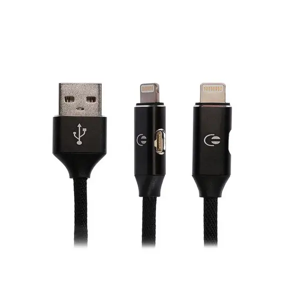 Кабель Lightning — USB, 1А, 1м, разъем для наушников