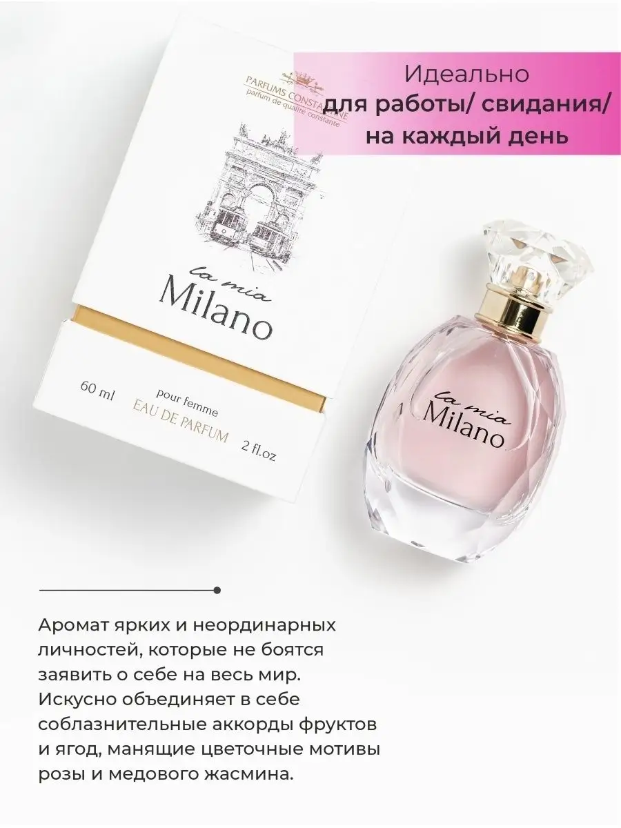 Духи ароматы Milano, 60мл парфюмерная вода Parfums Constantine 12645298  купить в интернет-магазине Wildberries