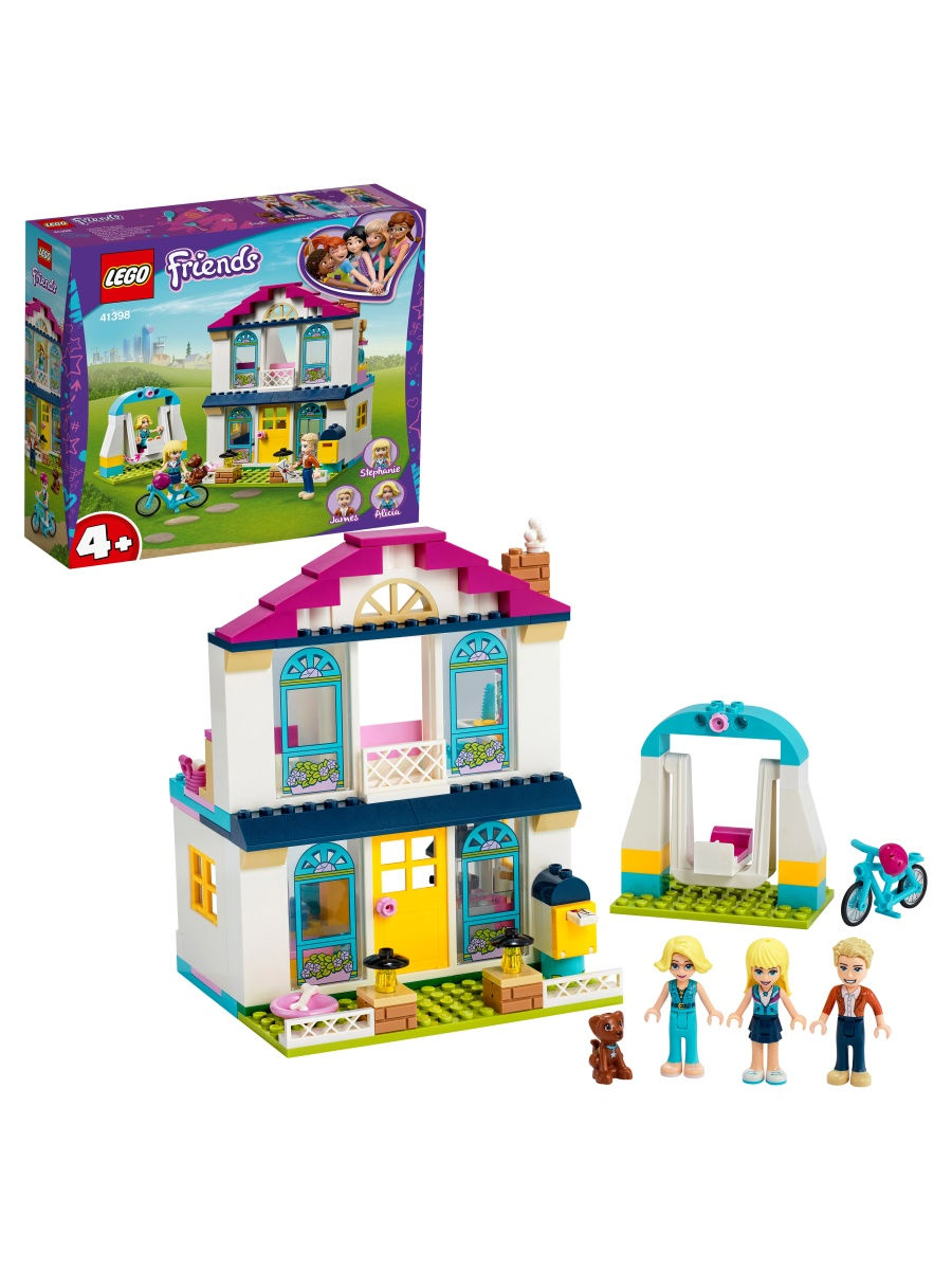 Конструктор LEGO Friends 41398 Дом Стефани (4+) /игрушечный домик,  развивающая игрушка LEGO 12649734 купить в интернет-магазине Wildberries