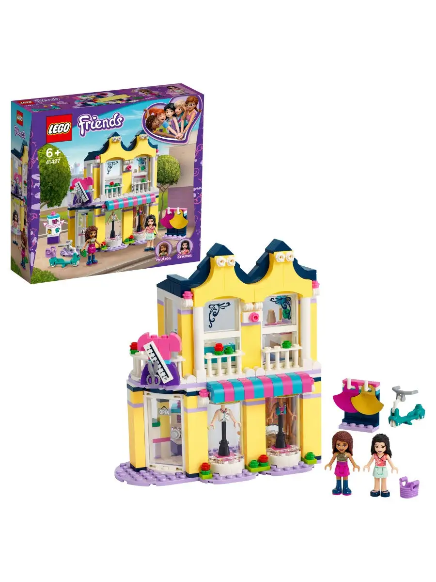 Конструктор LEGO Friends 41427 Модный бутик Эммы /магазин, мода, магазин  одежды LEGO 12649741 купить в интернет-магазине Wildberries