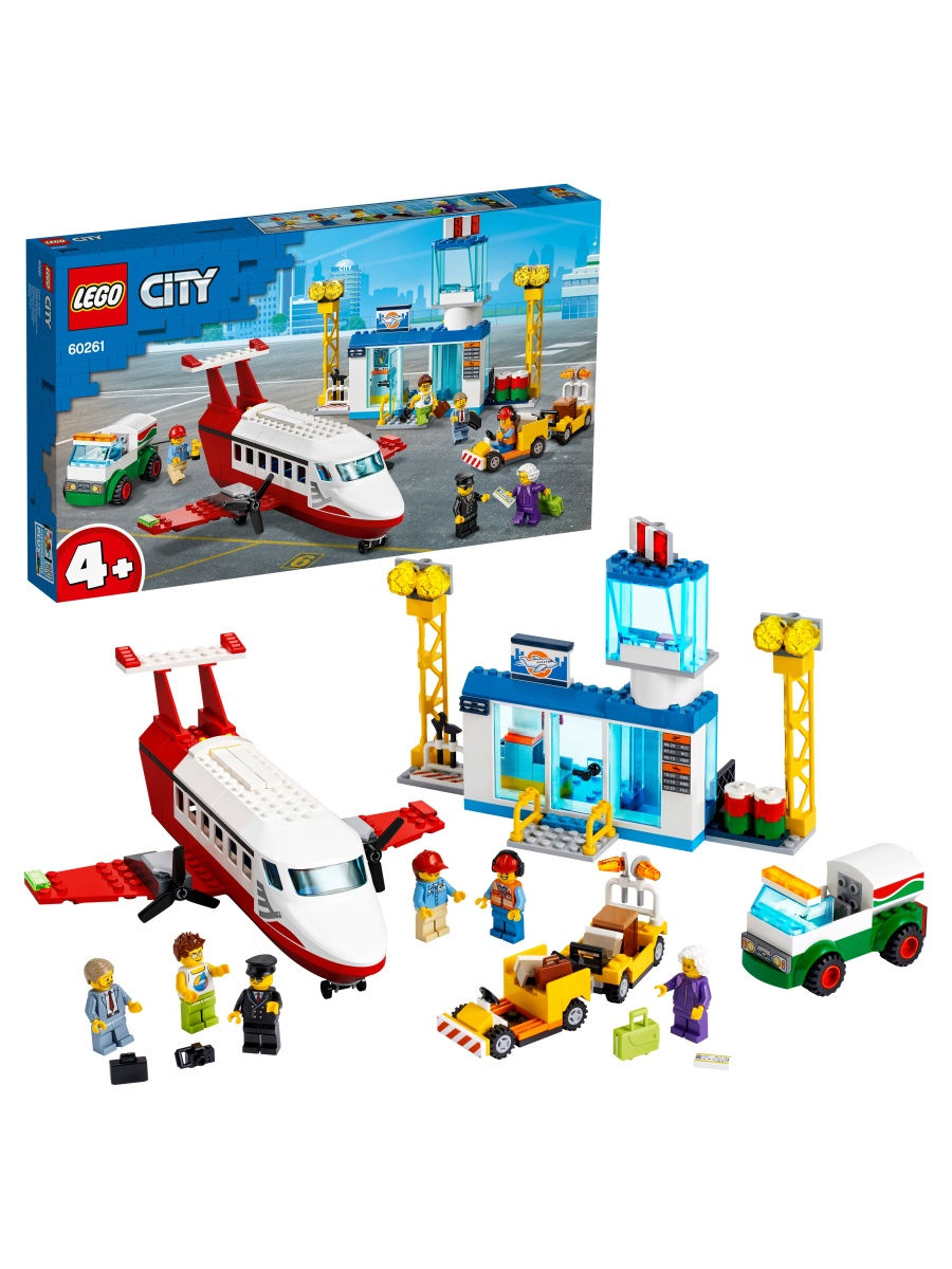 Конструктор LEGO City Airport 60261 Городской аэропорт / пассажирский  самолёт, терминал LEGO 12649747 купить в интернет-магазине Wildberries