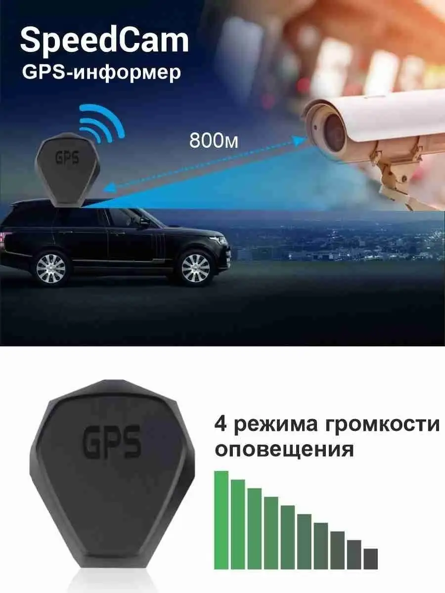 GPS - информер - TrendVision SpeedCam (радары, камеры, радар-информер,  антирадар) TrendVision 12651937 купить в интернет-магазине Wildberries