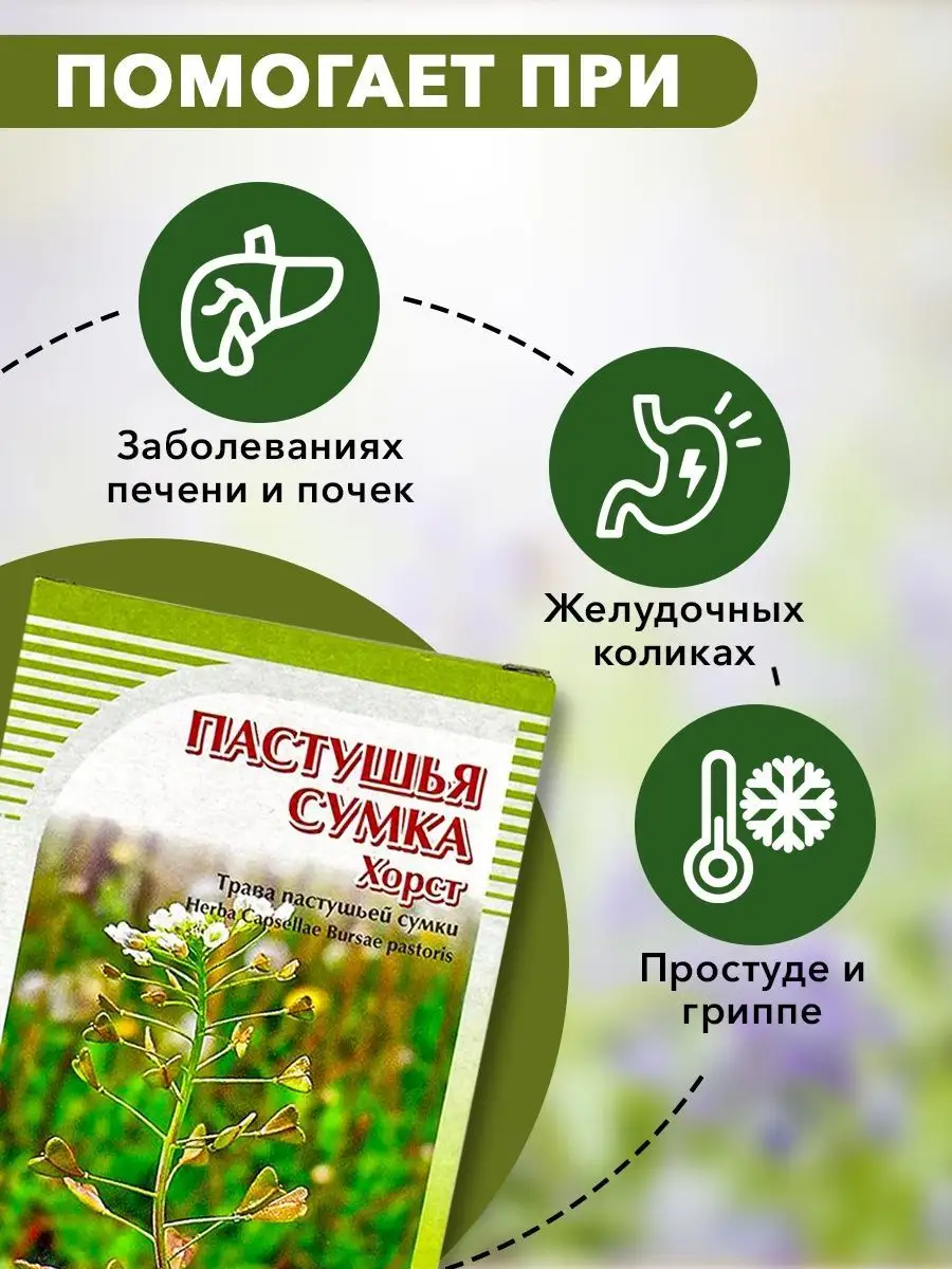 Пастушья сумка, 50г ХОРСТ 12652129 купить в интернет-магазине Wildberries