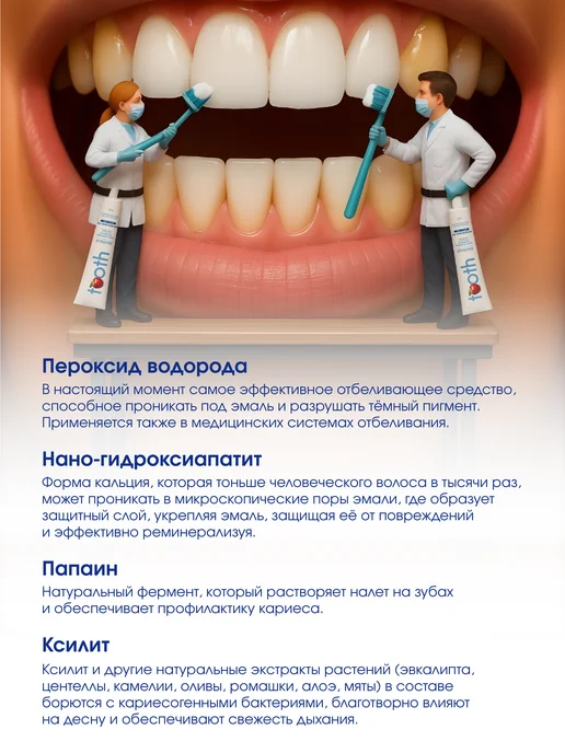 Dr.El Натуральная отбеливающая зубная паста TOOTH WHITENING TOOTHP…, 120 мл, фото 7