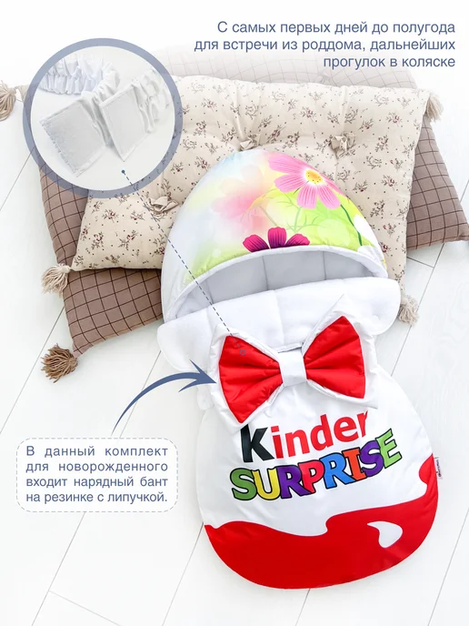 CherryMom Конверт в коляску и автолюльку для новорожденных, белый, фото 3