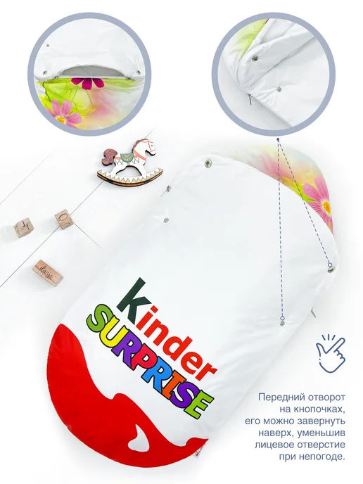 CherryMom Конверт в коляску и автолюльку для новорожденных, белый, фото 7