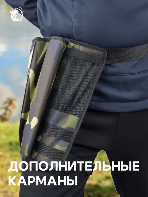 Пеатек Сумка для рыбалки под снасти для удочки рыболовная, зеленый, фото 8