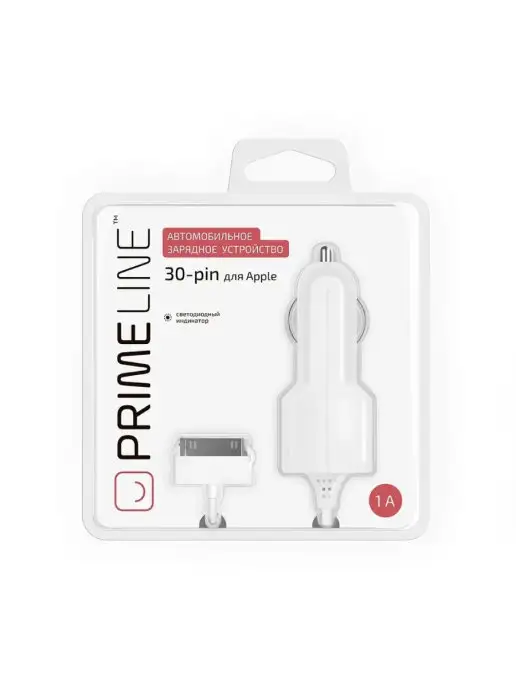 PRIME LINE Автомобильное зарядное устройство в прикуриватель 1А 30-pin, вариант, фото 2