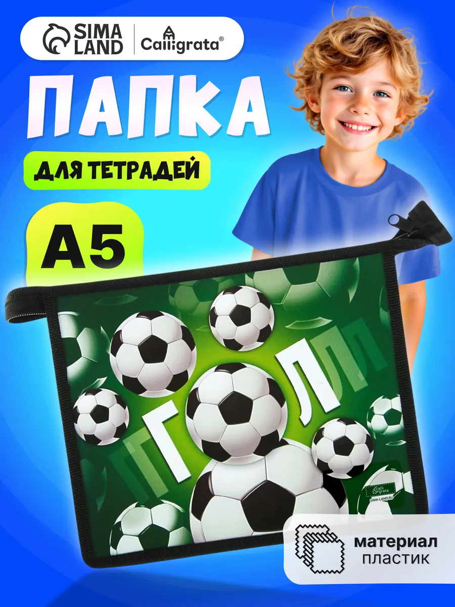 Папка сумка школьная для труда и тетрадей А5 на молнии