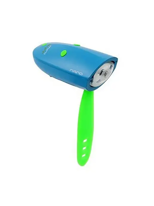 Hornit Сигнал велосипедный электрический+фонарик Mini NANO, синий, фото 4