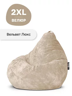 Кресло мешок XXL велюр GoodPoof 12731437 купить за 5 058 ₽ в интернет-магазине Wildberries