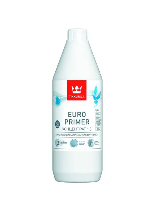 TIKKURILA Грунтовка акриловая Euro Primer 0,9 л, 900 мл