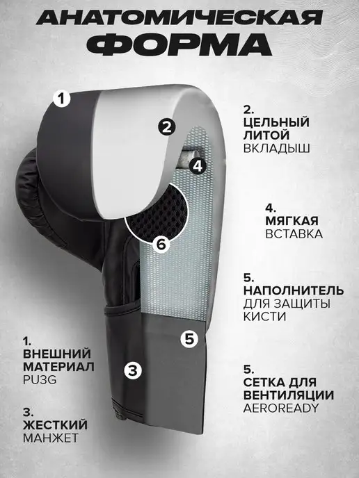 PANTERA ENERGY Перчатки боксерские, вариант, фото 2