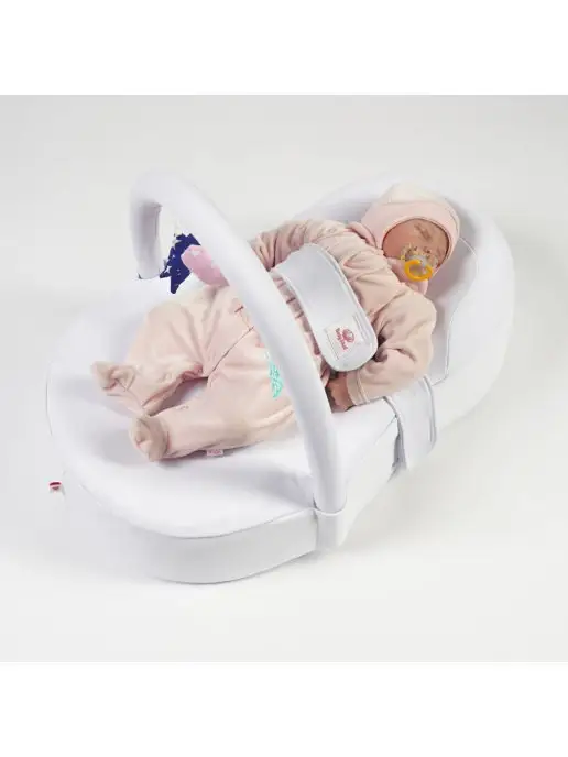 FARLA Кокон для новорожденных с дугой Baby Shell Toys, белый, фото 2