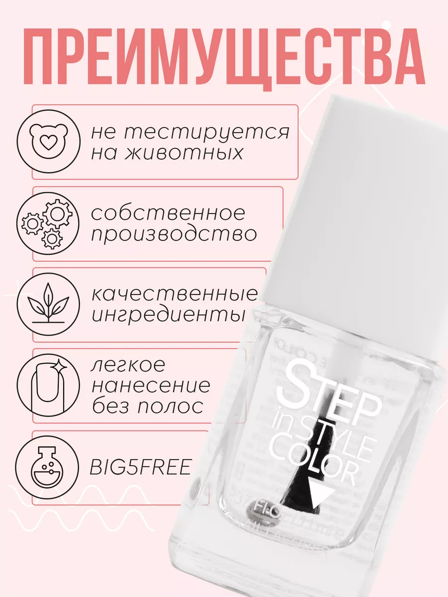 Лак для ногтей Step 25 перламутровый фиолетовый розовый Step in style  12752327 купить за 203 ₽ в интернет-магазине Wildberries