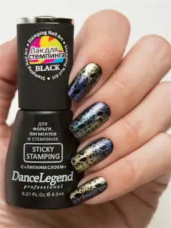 Лак для стемпинга с липким слоем DL Sticky Stamping Black Dance Legend 12752335 купить за 254 ₽ в интернет-магазине Wildberries