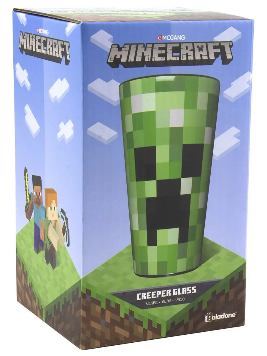 Бокал стеклянный Minecraft Creeper Glass 450 мл PP6729MCF Paladone 12766814  купить в интернет-магазине Wildberries