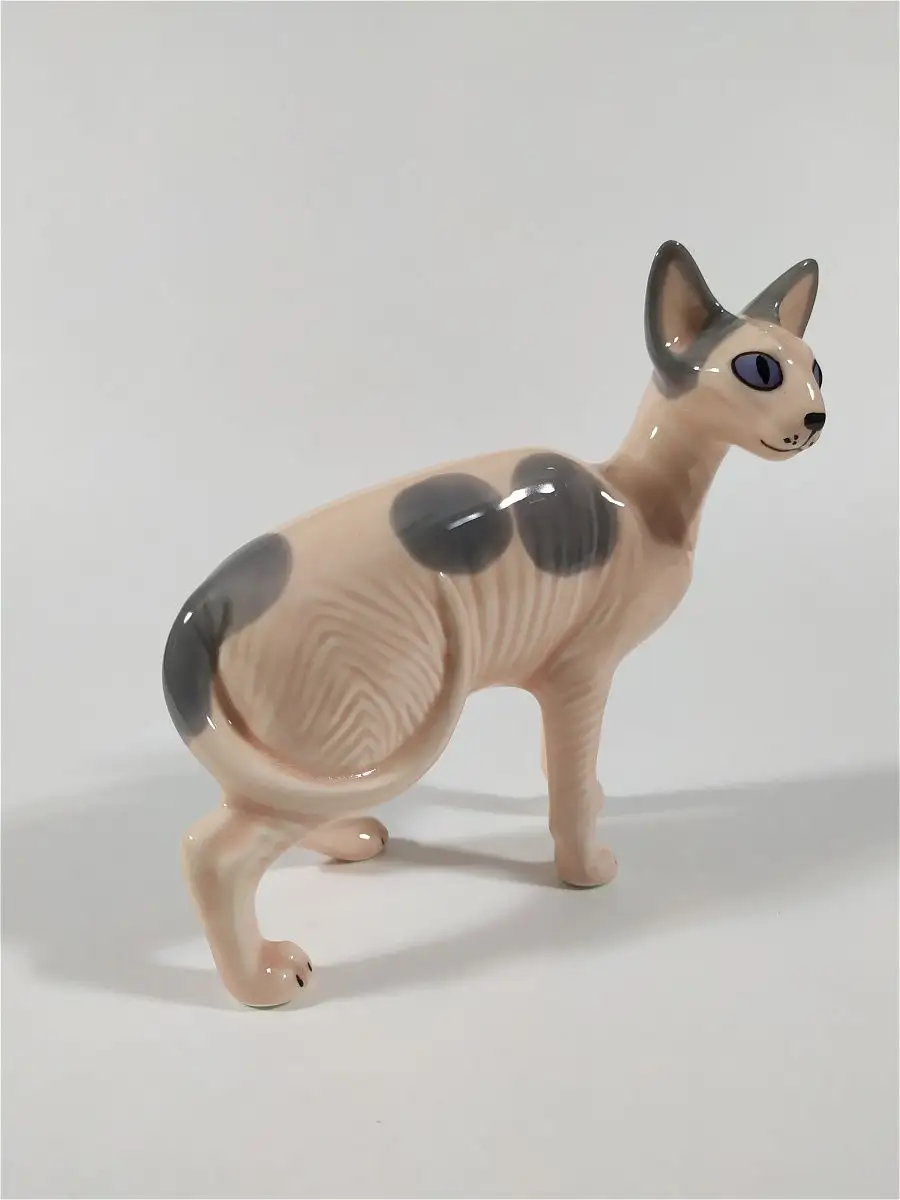 Фарфоровая фигурка Сфинкс, статуэтка кошки Ceramic Fauna 12775695 купить за  1 392 ₽ в интернет-магазине Wildberries