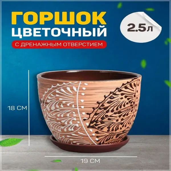 Кашпо для цветов «Кружево»