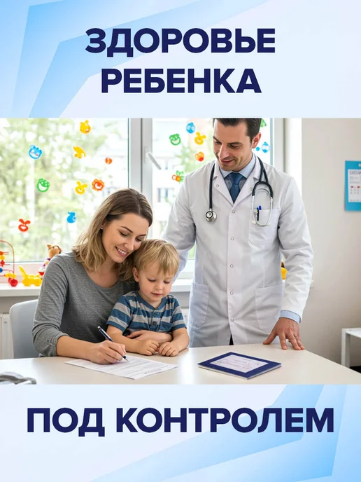 OfficeSpace Медицинская карта ребенка в садик А5 (форма 112) 196 листов, синий, фото 5