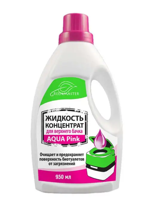 Green Master Концентрат для верхнего бачка биотуалета, Aqua Pink, зеленый, фото 2