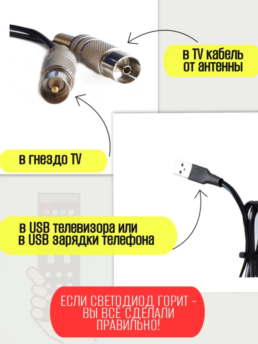 Триада Инжектор питания для антенны телевизора 5 вольт, Т-311, вариант, фото 2