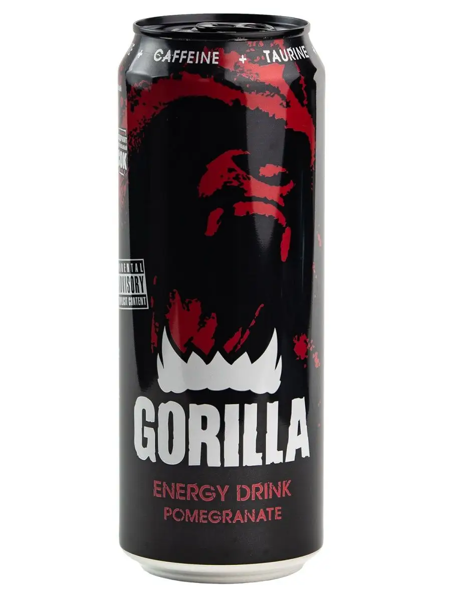 Gorilla Pomegranate Энергетический напиток, 0,45л х 24 шт Gorilla 12875267  купить в интернет-магазине Wildberries