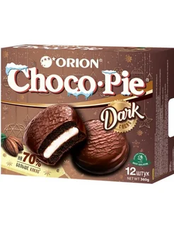 Пирожное Choco Pie Dark (Чоко Пай ) 360 гр. ОРИОН Group 12894598 купить за 168 ₽ в интернет-магазине Wildberries