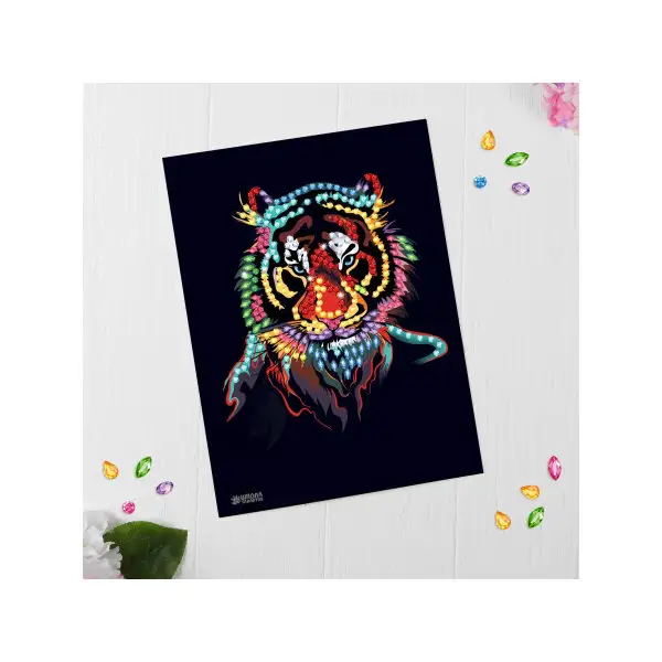 Мозаика стразами "Тигриный взгляд". Набор для творчества