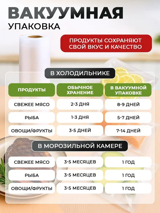 LAGARDE Пакеты для вакууматора 15х20, 20х30 50шт, 15x20, 50 шт, фото 3
