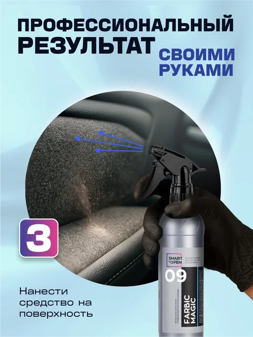 Smart Open Универсальный очиститель салона автомобиля пенный химия, вариант, фото 5