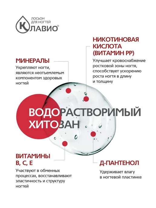 КЛАВИО Лосьон для защиты и восстановления ногтей, 20 мл, фото 3