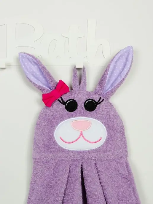 Fluffy Bunny Мини-полотенце "Заяц", фиолетовый, фото 4