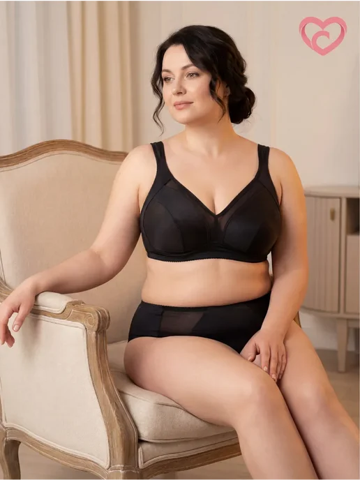 Madame comfort Минимайзер бюстгальтер без косточек Беларусь, черный, фото 2