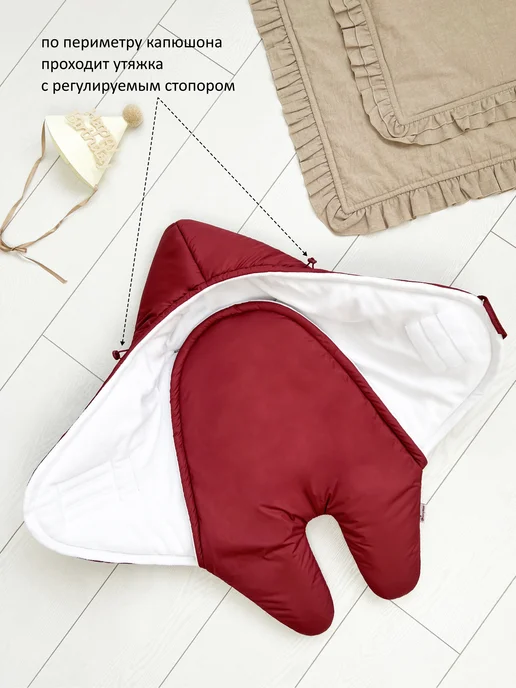 CherryMom Конверт в коляску и автолюльку для новорожденных, красный, фото 6