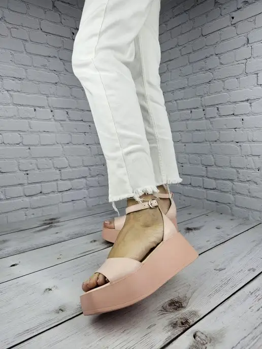 Guard-shoes Босоножки на высокой подошве, бежевый, фото 3