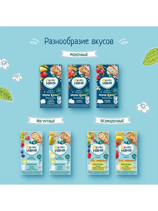 ФрутоНяня Каша детская жидкая молочно-пшеничная, 0,2л 18 шт, 200 мл, 18 шт, фото 6